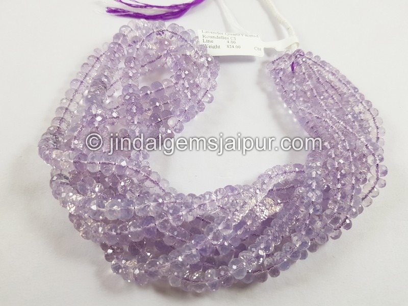 Scorolite Far Faceted Roundelle Beads